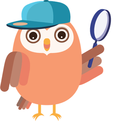 Detective owl searching